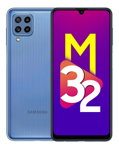 Samsung Galaxy M32 (Light Blue, 6GB RAM, 128GB Storage) 6 Months Free Screen Replacement for Prime