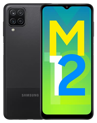 Samsung Galaxy M12 (Black,4GB RAM, 64GB Storage) 6000 mAh with 8nm Processor | True 48 MP Quad Camera | 90Hz Refresh Rate