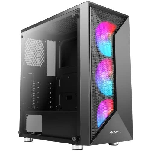 Antec NX320 Mid Tower Gaming Cabinet/Computer Case |Support ATX, M-ATX, ITX | 3 x 120mm ARGB Fans in Front