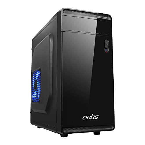 Artis Glaze 3.0 Computer Cabinet Support Micro ATX Motherboard,1 x 8 cm Fan with VIP 400R Plus Power Supply