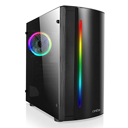 Artis Y200 Computer Gaming Cabinet Support ITX, Micro ATX Motherboard, 3 x 120mm RGB Fan with Sturdy Built Quality
