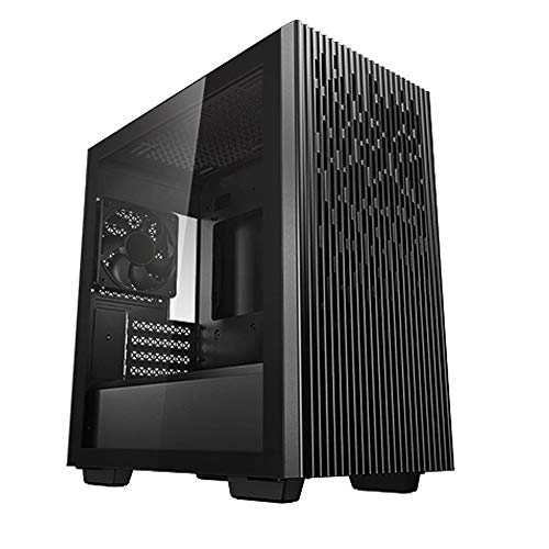 DEEPCOOL MATREXX 40 Mid-Tower Mini-ITX/M-ATX Computer Cabinet/Gaming Case -Black |Tempered Glass Side Panel with Rear: 1×120mm DC Fan Included (DP-MATX-MATREXX40)
