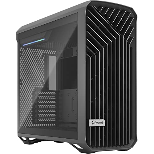 Fractal Design Torrent Gray E-ATX Tempered Glass TG Light Window High-Airflow Mid Tower Computer Case / Cabinet / Chassis - FD-C-TOR1A-02