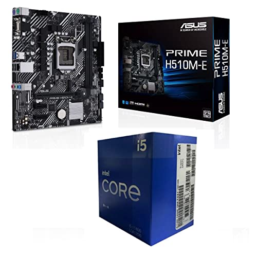 Intel Core i5 11400 11th Gen Generation Processor 12MB Cache, up to 4.40 GHz Clock Speed with Asus Prime H510M-E Motherboard Combo for Office Editing Gaming GTA 5 Forza Horizon 3 Years Warranty