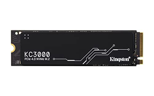 Kingston KC3000 PCIe 4.0 NVMe M.2 SSD - High-Performance Storage for Desktop and Laptop PCs -SKC3000S/512G, Black