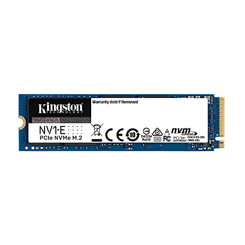 Kingston NV1-E 500G M.2 2280 NVMe PCIe Internal Solid State Drive (SSD) Up to 2100 MB/s SNVSE/500G