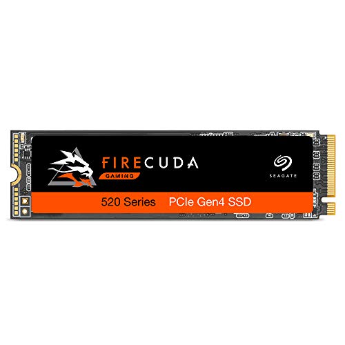 Seagate Firecuda 520 SSD 2TB up to 5000 MB/s - Performance Internal M.2 NVMe PCIe Gen4 X4 for Gaming Desktop Laptop (ZP2000GM3A002)