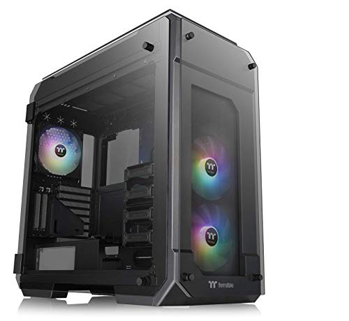 Thermaltake - View 71 TG ARGB/Black/Win/SPCC/Tempered Glass*4/Color Box/3 x 140mm Addressable RGB Fans/Power Cover