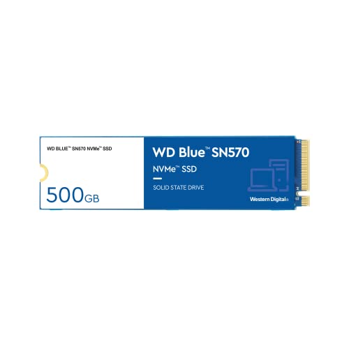 WD Blue™ SN570 NVMe™ 500GB SSD, Upto 3,500 MB/s Read, with Free 1 Month Adobe Creative Cloud Subscription, 5 Y Warranty