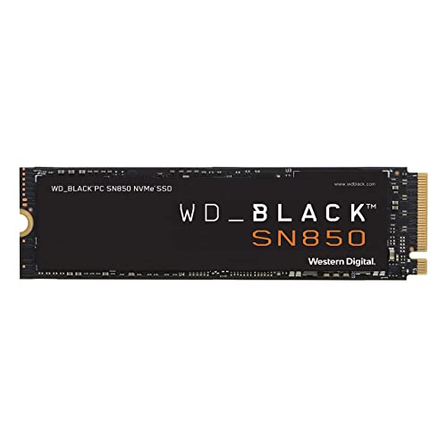 Western Digital WD SN850 1TB, PCIe Gen 4 SSD 7000MB/s R, 5300MB/s W, for Gaming & Content Creators - Black